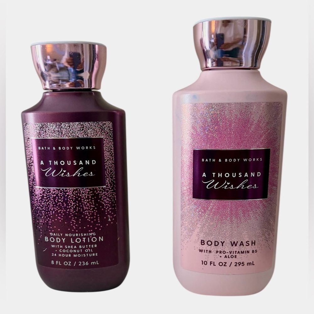 Bath & Body Works‎ A THOUSAND WISHES Body Lotion 8oz Body Wash 10oz